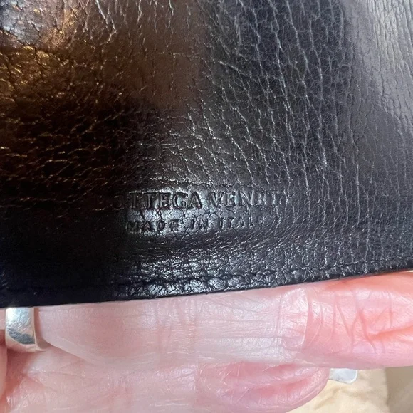 BOTTEGA VENETA LEATHER LAMBSKIN WALLET BLACK